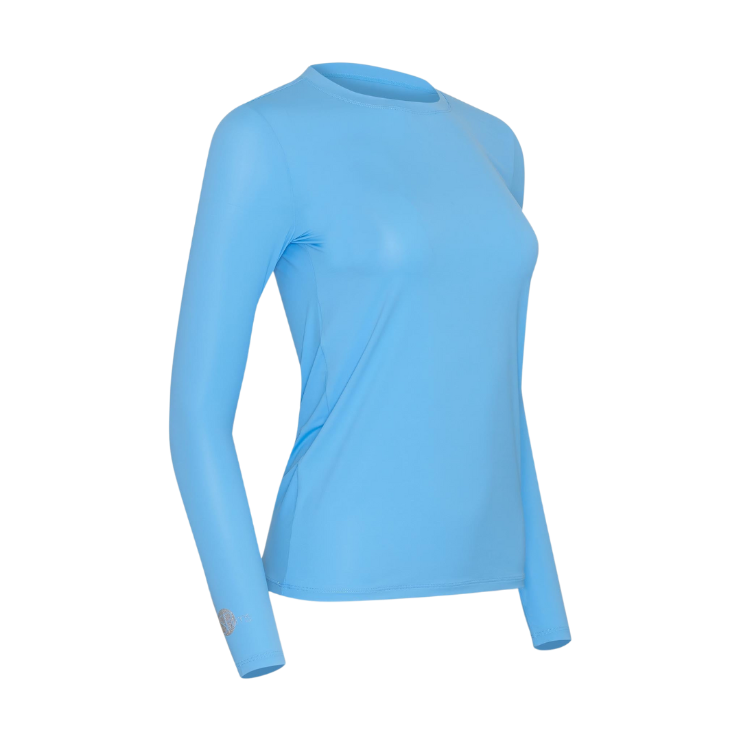 Women's Cooling Shirt Round Neck (Blue)