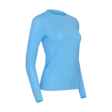 Women's Cooling Shirt Round Neck (Blue)