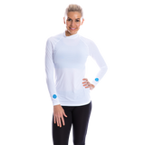 Women's Cooling Shirt High Neck (White)