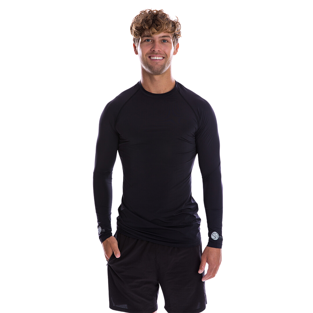 Men's Cooling Shirt Round Neck (Black)