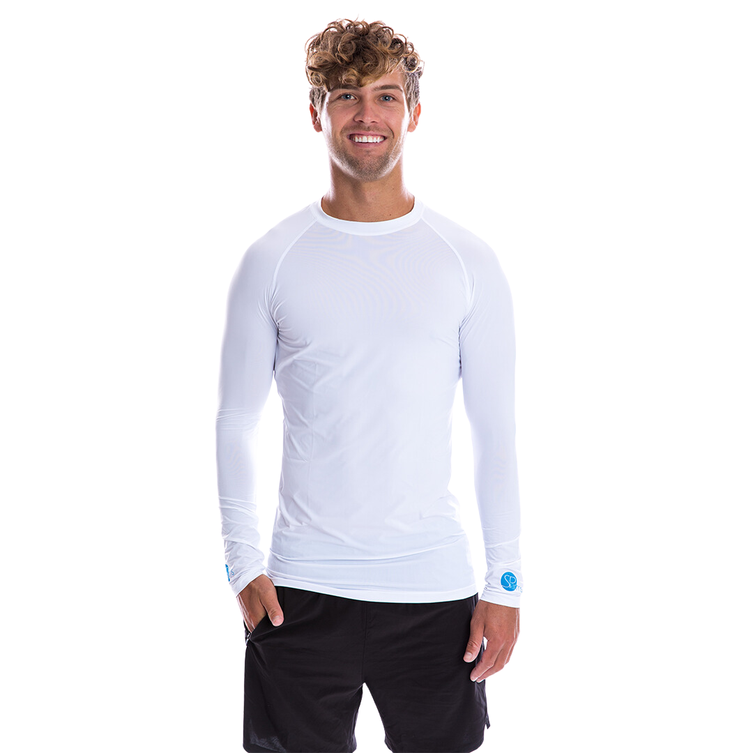 Men's Cooling Shirt Round Neck (White)