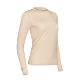 Women's Cooling Shirt Round Neck (Beige)