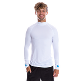 Men's Cooling Shirt High Neck (White)